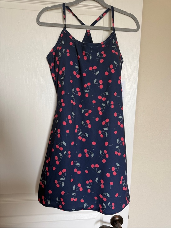 Outdoor Voices Dresses & Skirts - Outdoor Voices size M NWT Navy Cherry Print tennis/pickleball dress